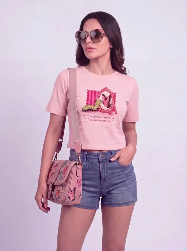 Crop Top- Butterfly view 3