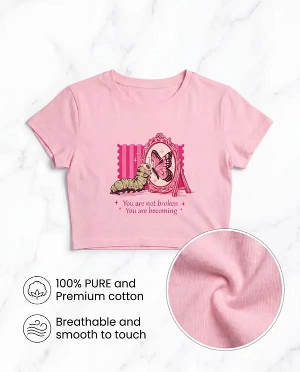 Crop Top- Butterfly view 4