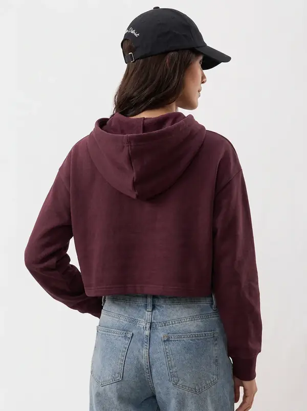 NO Regret Cropped Hoodie view 2