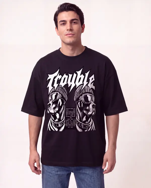 Hustle Unisex Oversize Tshirt view 2