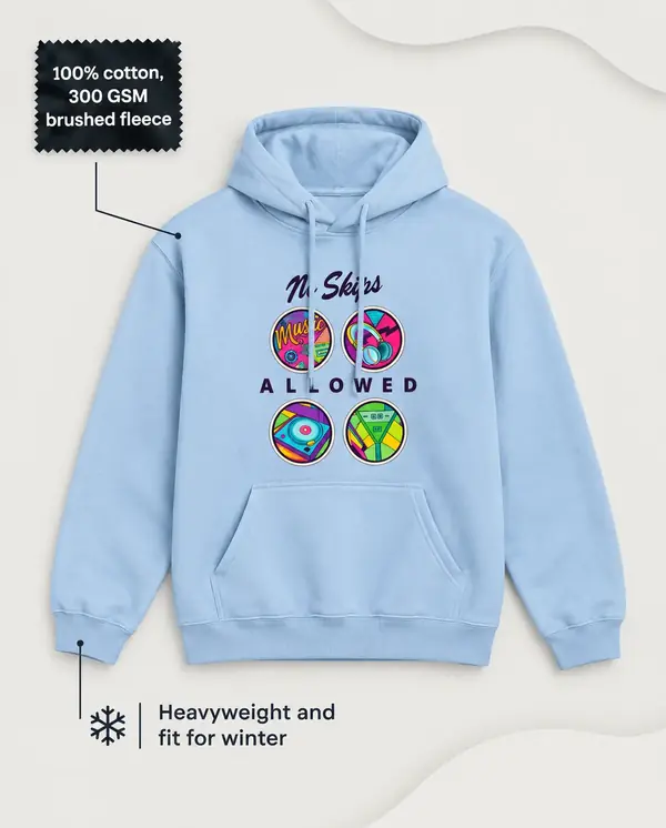 No Skips Unisex Hoodie view 5