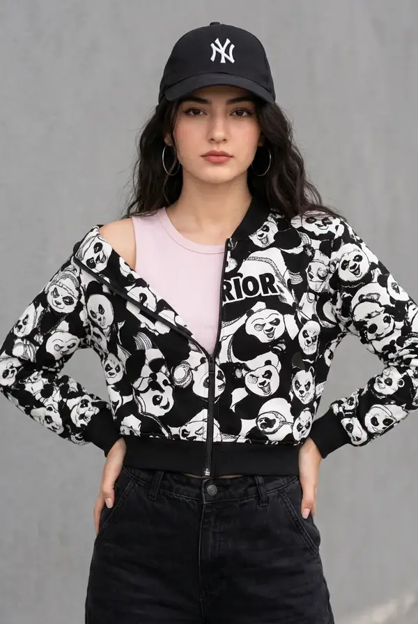 Warrior Panda Bomber Jacket