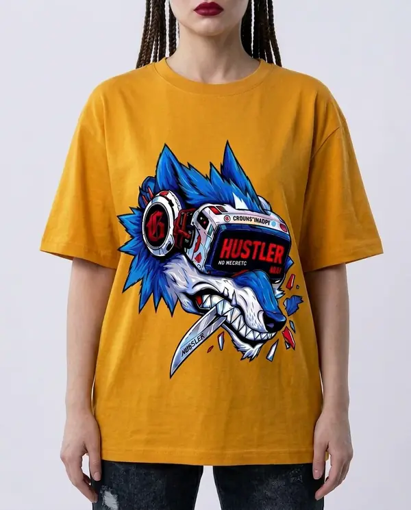 Wolf Oversized tshirt view 4